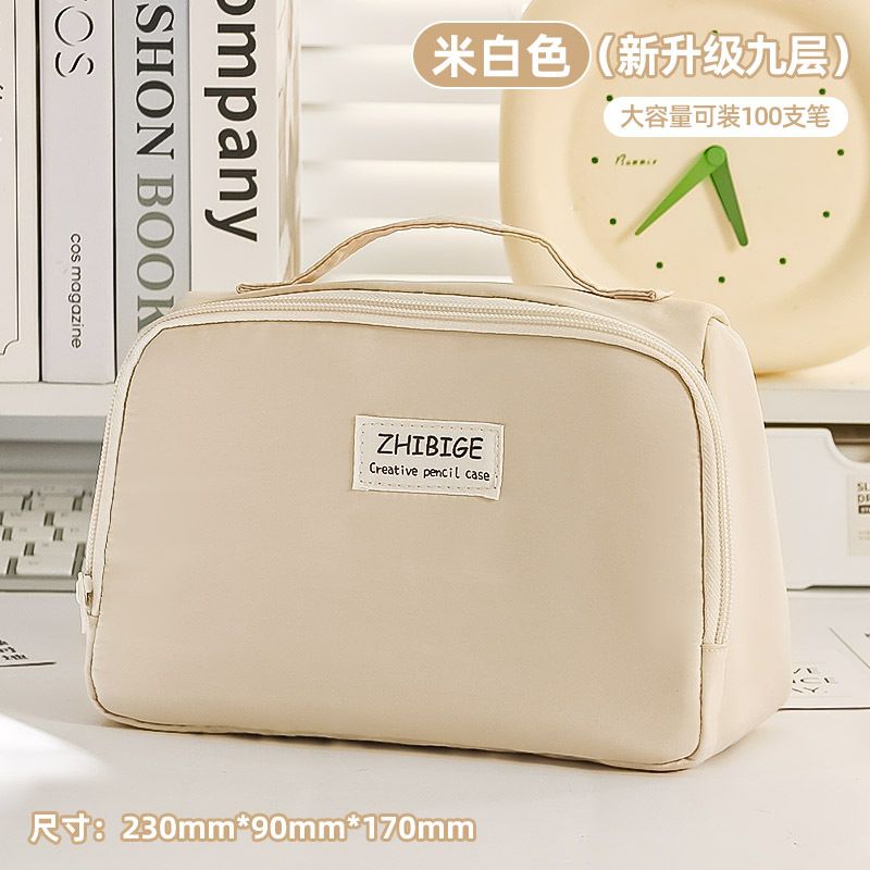森系笔袋cin耐脏女初高中男笔袋竖版站立式卡通高颜值收纳袋文具