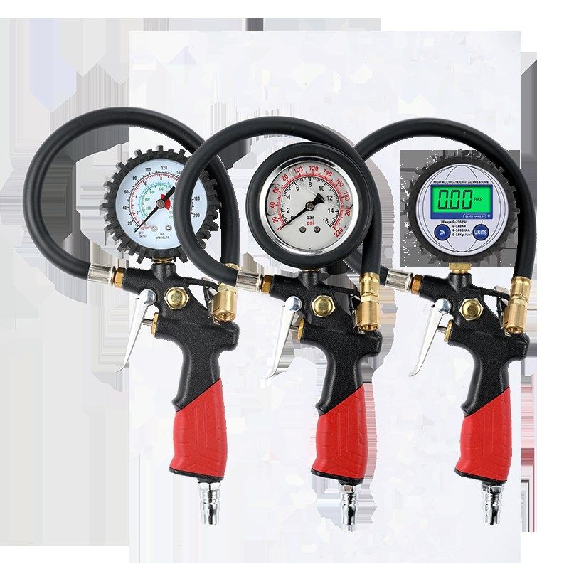 胎压表气压表高精度带充气头汽车轮胎压监测器计数显加Z气表打气