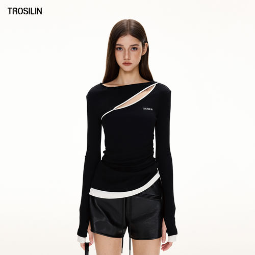 25经典镂空解构T恤黑白2色