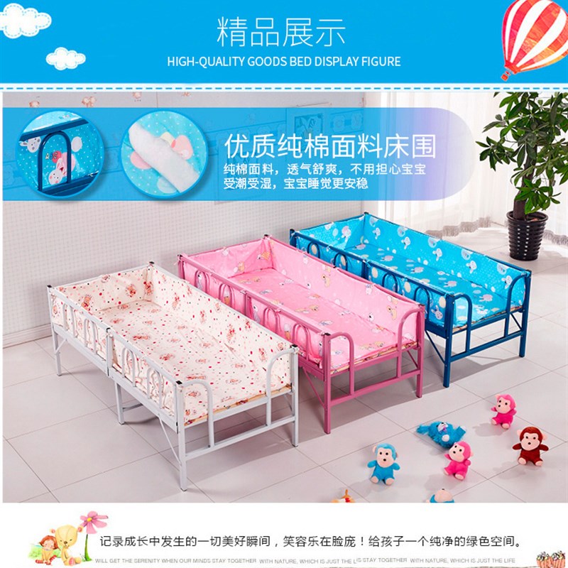 简易折叠儿童床带护栏拼接多功能单人床1.2米N1.5米男孩女孩公主
