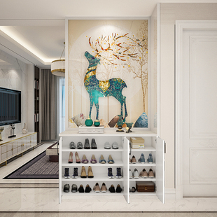 入户屏风隔断柜客厅间厅鞋柜装y饰挡煞玄关柜风水阻隔创意简约现