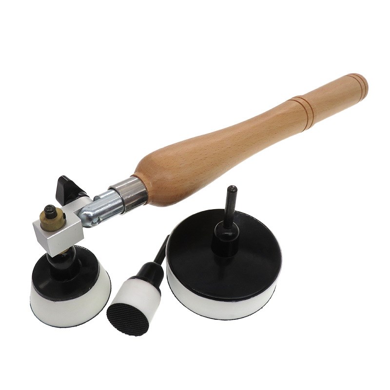 厂家货源碗式砂光机1/2/3英寸 白色打磨抛光托盘加手柄打磨抛光机