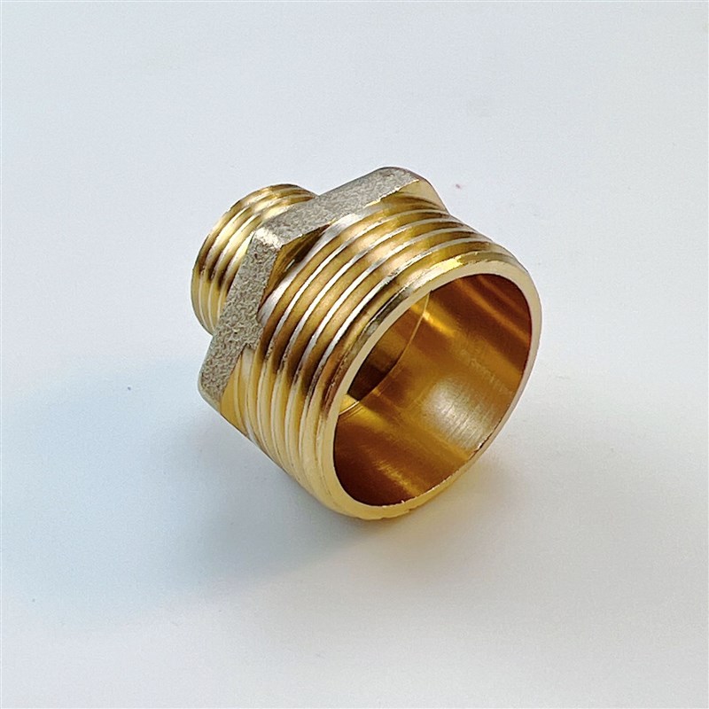 铜外丝接头1寸变4分对丝  1转1/2异径外丝接头厚水暖五金配件