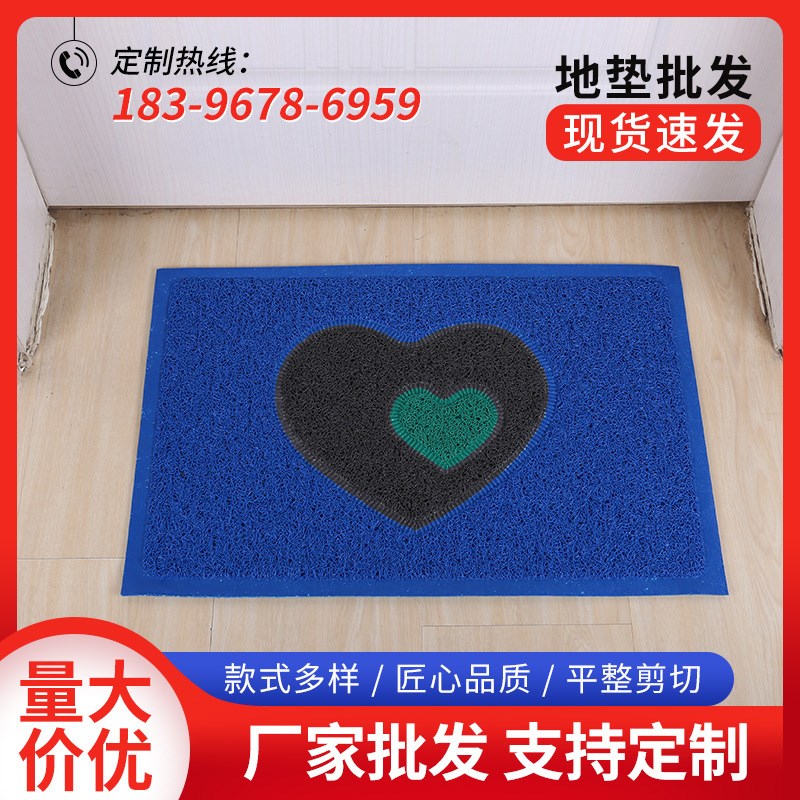 PVC地垫门垫厂家创意拼接防滑门垫 塑料拼接地垫