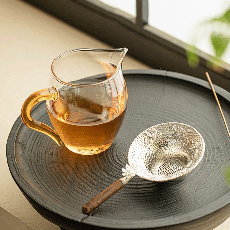 高硼硅玻璃公道杯加厚耐高温茶海分茶器家用茶漏茶滤功夫茶道配件