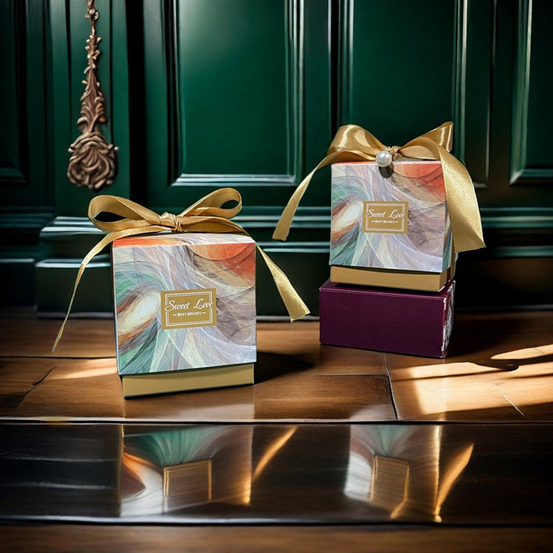 森系个性玉玺喜糖盒 创意欧式香槟花纹工艺礼品盒 厂家喜糖盒
