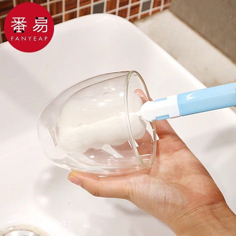 包邮/杯刷C1P50-洗杯刷海绵刷子杯长柄刷玻璃杯茶杯子清洁刷