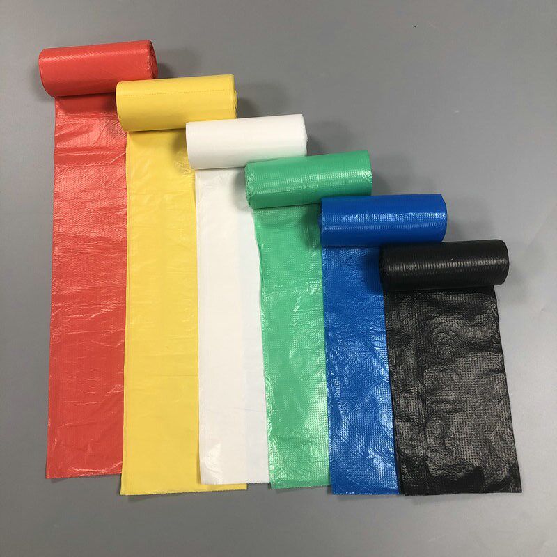 加厚连卷垃圾袋黑色平口45*50家用厨余垃圾袋商用超市彩色垃圾袋