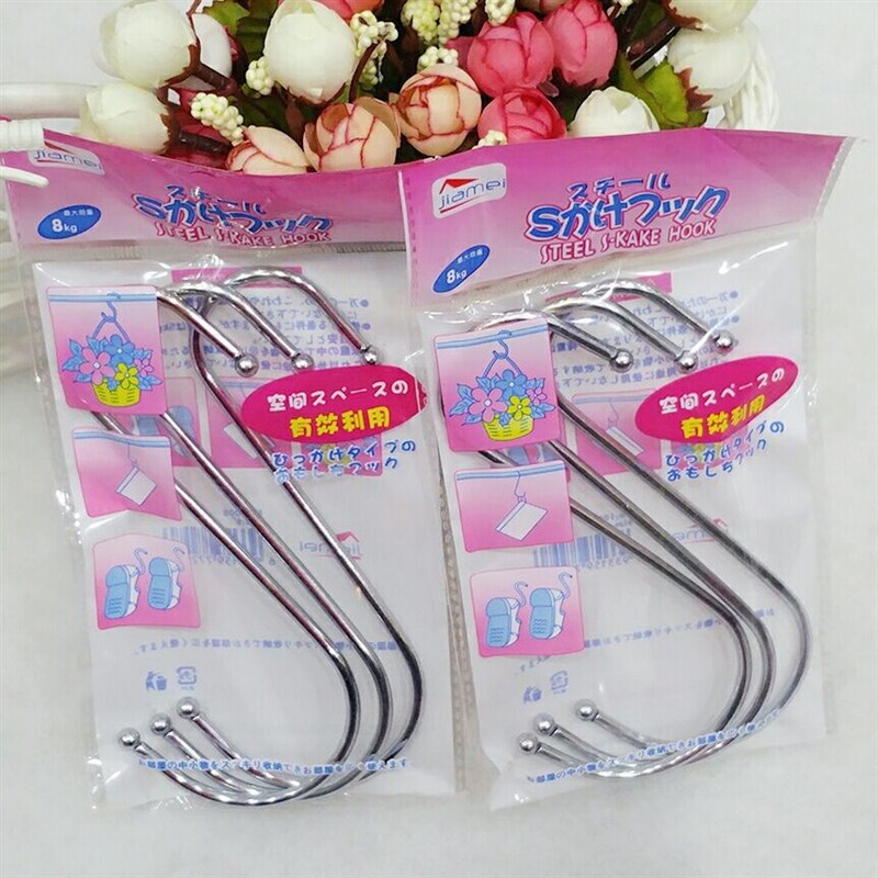 现货供应实用百货6寸包包挂钩不锈钢挂钩多功能厨房挂钩S型挂钩
