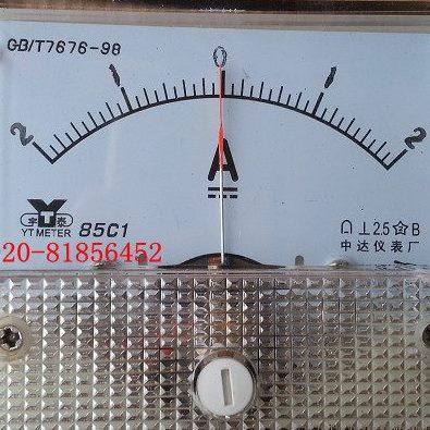 直流正负表电流表 85C1+-2A 正负2A  5A 85C1-A