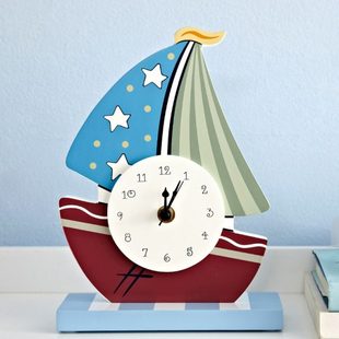 儿童钟表摆放式桌面时钟座钟静音卡通可爱创意房间家居装饰品摆件