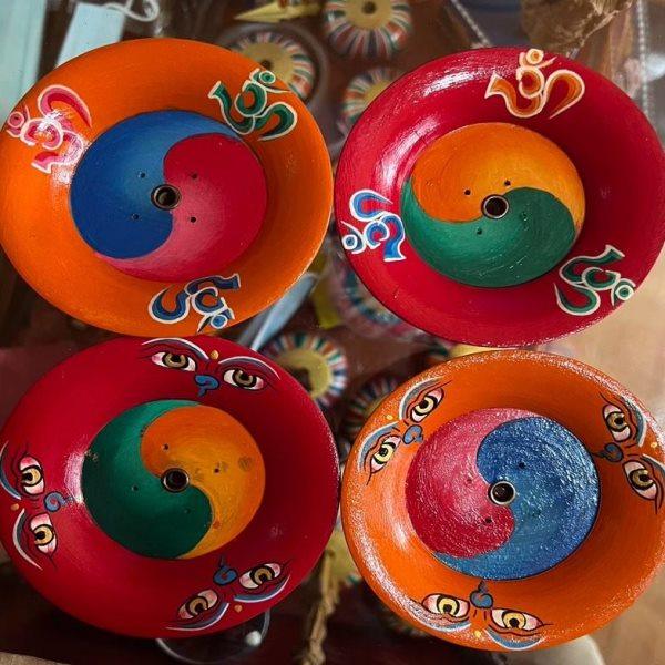 尼泊尔手工彩绘菩提木香插藏香专用大孔线香室内烧香炉家用摆件,家居饰品,香托/香盘/香座/香插,淘宝优惠券,粉丝福利购,淘宝优惠卷