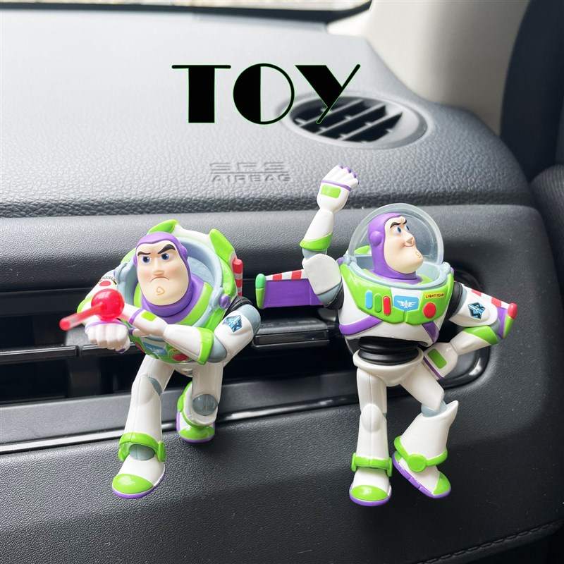 泡泡玛特巴斯光年汽车空调车载出风口车用车内装T饰摆件可爱装饰