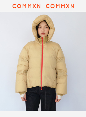 COMMXN·面包羽绒服休闲宽松通勤百搭轻暖白鹅绒外套2024冬季女装