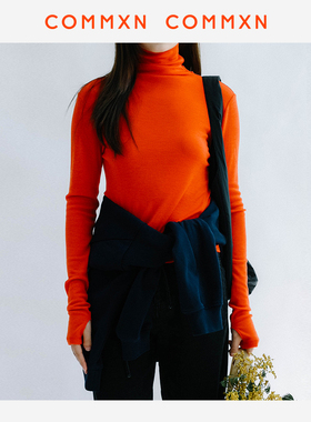 COMMXN·伸展羊毛高领衫休闲简约百搭长袖上衣2025秋季新款女装