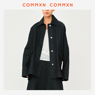COMMXN·牛仔外套简约休闲宽松百搭通勤夹克上衣2025春季新款女装