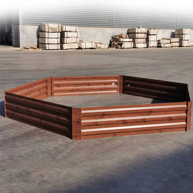 厂家供应阳台菜园种菜种植花栅栏 镀锌板花圃 花园种植箱可拆卸