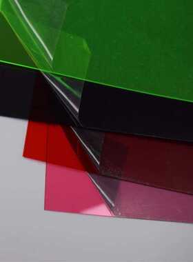 刘氏包装彩色pc片材 红色灰色茶色胶片颜色 有色半透明板pc薄膜