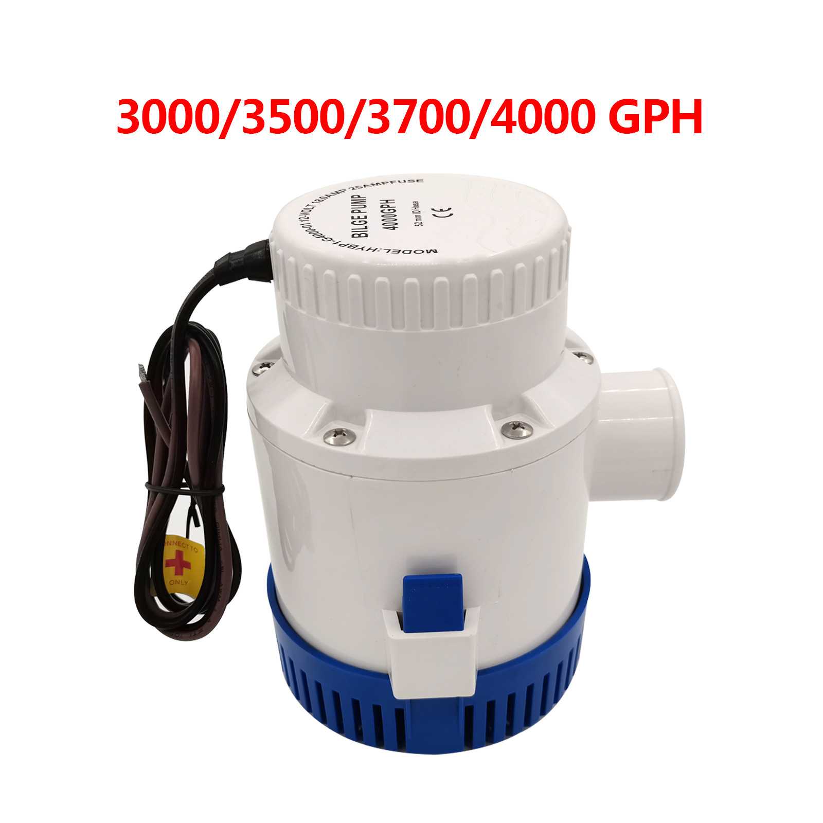 房车专用热销3700GPH舱底泵12/24V 电动自动排污泵大流量舱底泵