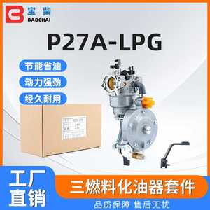 P27A-LPG 发电机组三燃料化油器 适用GX390 190F 13HP发电机