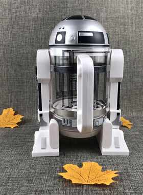 星战R2-D2机器人咖啡壶 家用迷你手冲咖啡机保温壶摩卡法压壶礼品