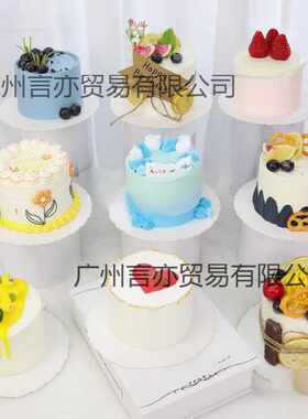 (7天发货）蛋糕模型仿真网红流行4寸-8寸生日假蛋糕橱窗摆设样品