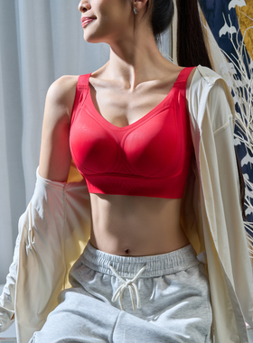 UNICORN HORNS防下垂内衣女士聚拢无钢圈收副乳U型美背无痕文胸罩