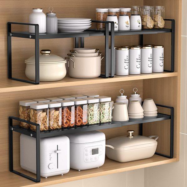 厨房酱油醋调味瓶置物架可伸缩柜子橱柜内家用碗碟盘子杯子置物架,厨房/烹饪用具,厨房墙壁置物架/厨房墙壁挂架,淘宝优惠券,粉丝福利购,淘宝优惠卷