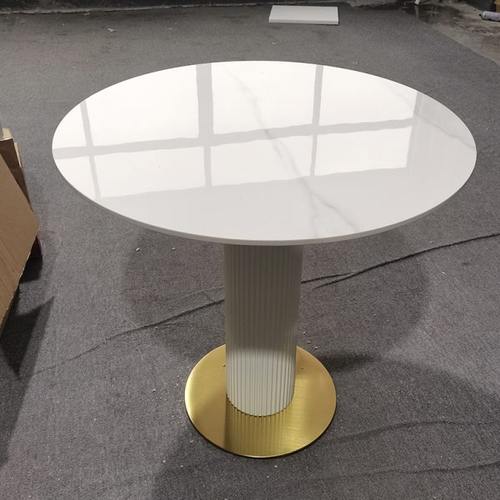 轻奢茶桌椅组合奶油风阳台小圆桌椅子茶几洽谈桌椅休闲酒店售楼处