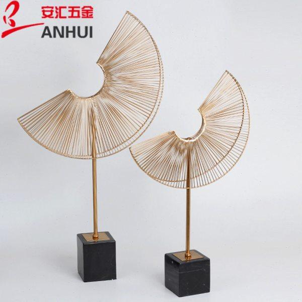 欧式创意金属摆件大理石扇子客厅样板房玄关工艺品摆件,饰品/流行首饰/时尚饰品新,摆件,淘宝优惠券,粉丝福利购,淘宝优惠卷