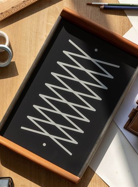 集木室物a所实木托盘长方摆件茶盘餐厅咖啡店餐具礼物耐热玻璃中