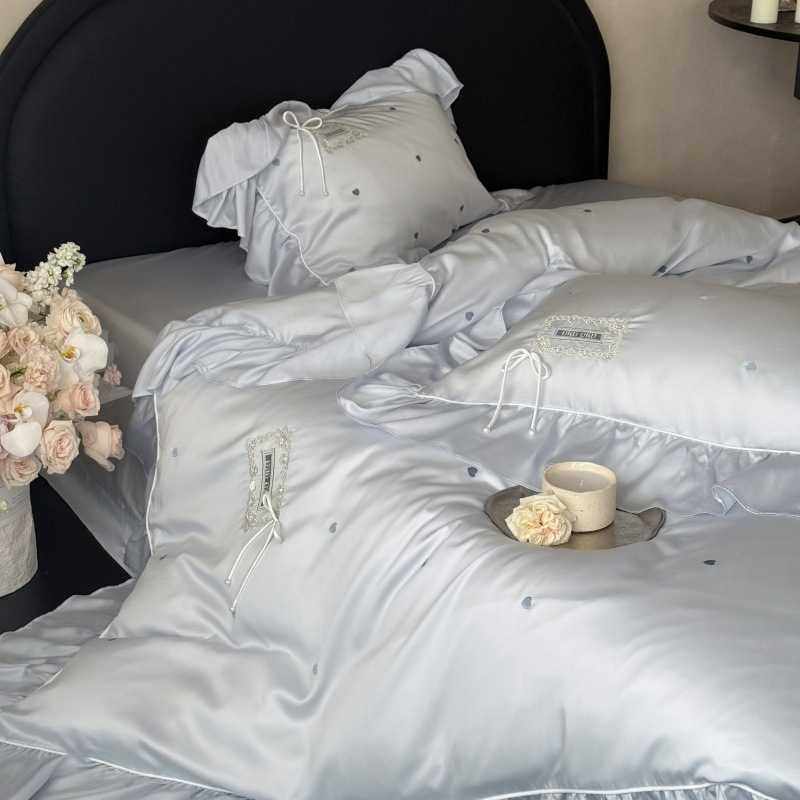 1少女心夏季60支双面天丝四件套浪漫爱心刺绣被套凉感1.8m床上用,电子元器件市场,其它元器件,淘宝优惠券,粉丝福利购,淘宝优惠卷