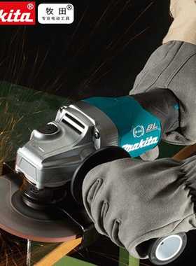 牧田牧田40V锂电充电角磨机GA027G打磨机100MM切金属GA021G电动工