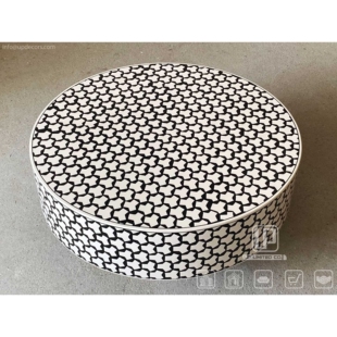 现代简约金属底座创意手绘特殊图案来图生产客厅家具茶几大厅圆几