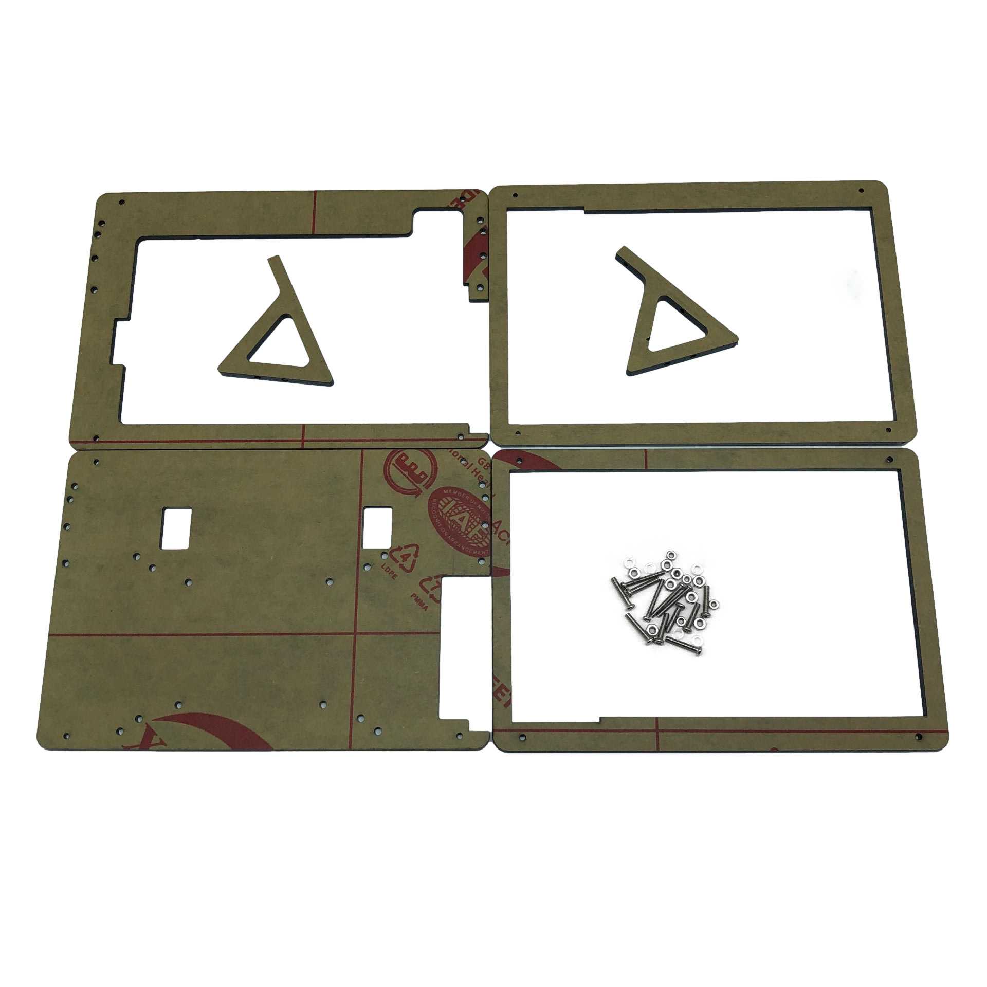 适用于树莓派LCD液晶屏幕固定外壳 7寸屏幕支架 Raspberry Pi 4