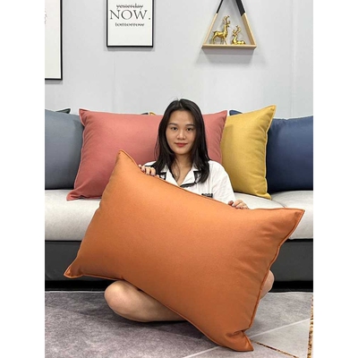 长方形科技布抱枕套腰枕靠枕沙发客厅大号枕头床头靠背垫罩不含芯