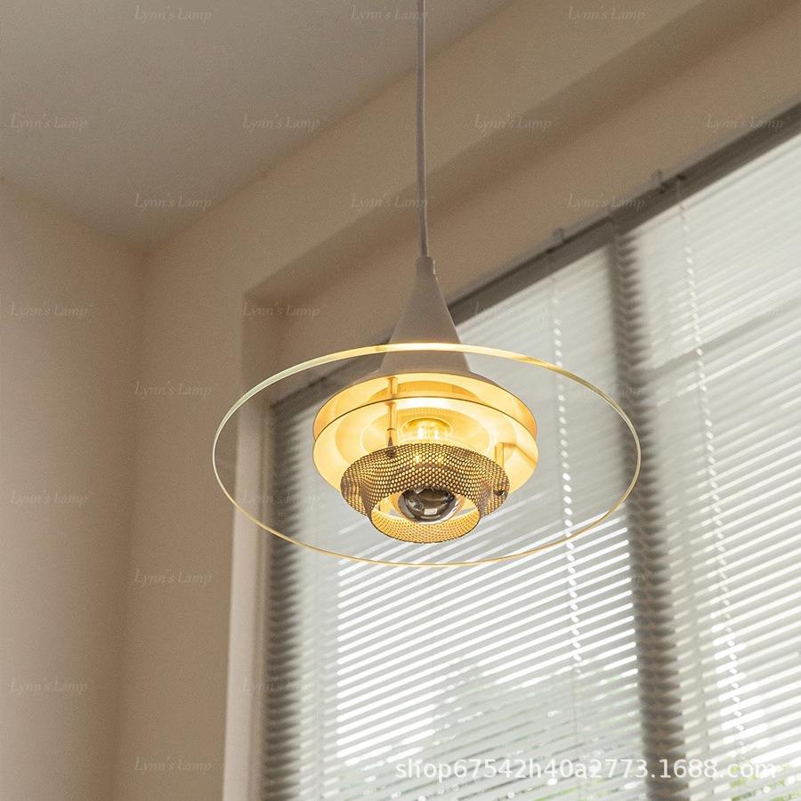 设计师卧室包豪斯北欧玻璃吊灯PH餐厅吧台现代银色工作室书房灯