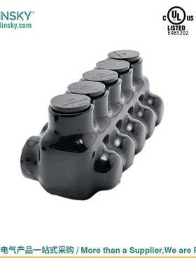 上海uslinsky端子绝缘穿刺电缆连接器两侧双芯电缆入口LICS250-5