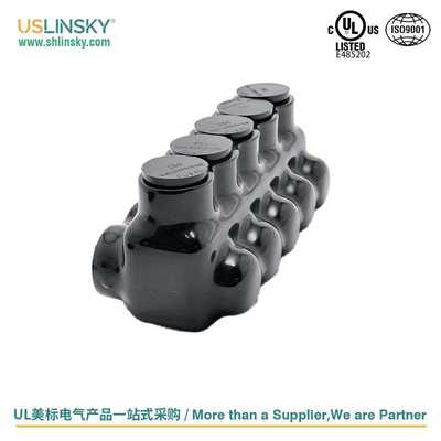 上海uslinsky端子绝缘穿刺电缆连接器两侧双芯电缆入口LICS250-5