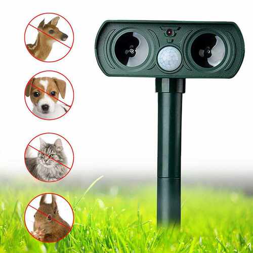 solar ultrasonic animal cat dog bird snake Animal Repeller