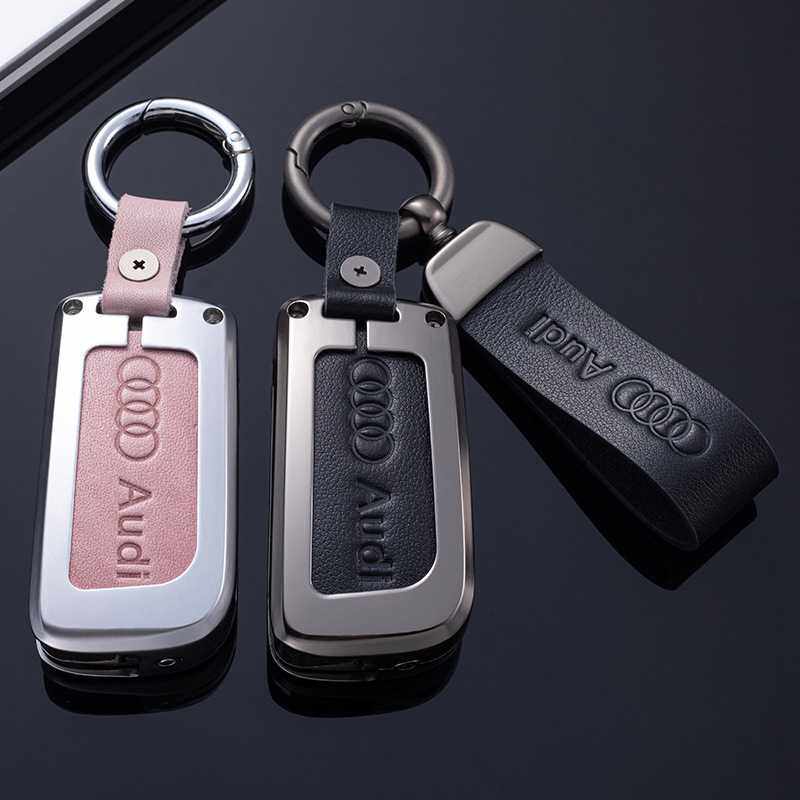 适用2021款奥迪Q3钥匙套A3女A1扣Q2L高档Q7老款A6折叠A6L汽车包壳