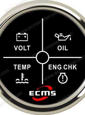 ECP电池电压/机油液压压力/温度水温报警/ENG检测报警指示灯仪表