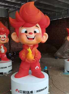 户外卡通雕塑玻璃钢IP公仔吉祥物动漫动画片人物动物大型摆件