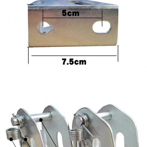扶*平板车车叠把手底32023 座手推手加推厚三角盒车拉手固定底座
