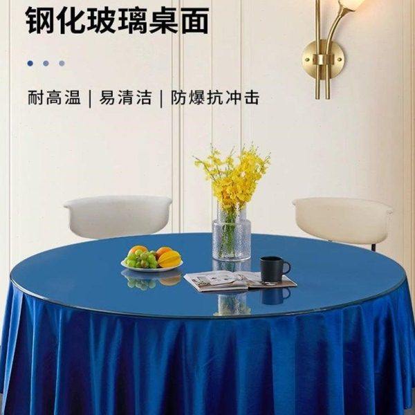 钢化玻璃桌面圆桌玻璃台z面网红茶几轮胎玻璃支持定制