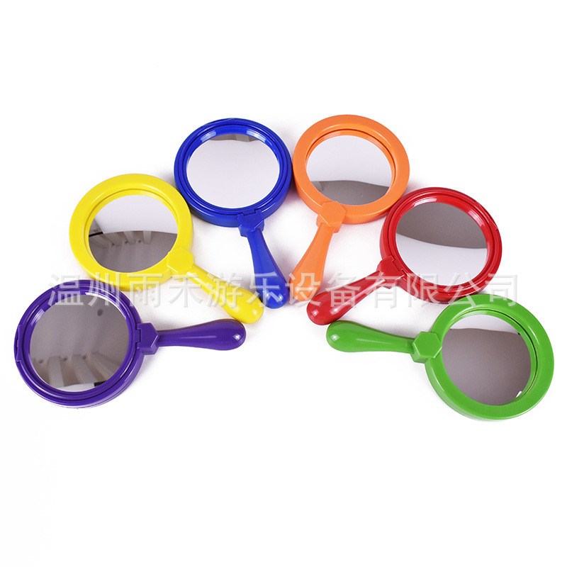 片凹凸镜手o持变色手持手持双面镜