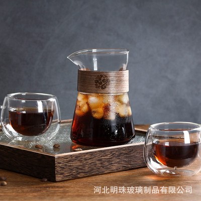 厂家热销咖啡分享壶手冲咖啡云B朵壶玻璃分享杯公道杯小咖啡壶