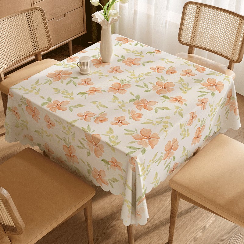 正方形餐桌桌g布免洗防水防油防烫小清新家用方桌茶几布桌面保护