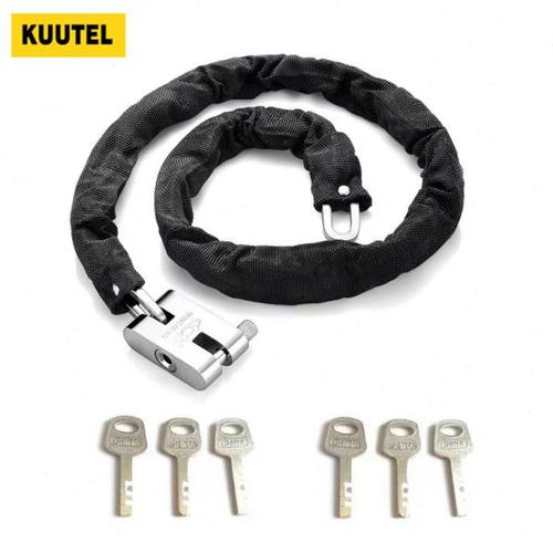 多配钥匙链条锁6把钥匙自行车锁门把手锁玻璃门链锁拉手链锁