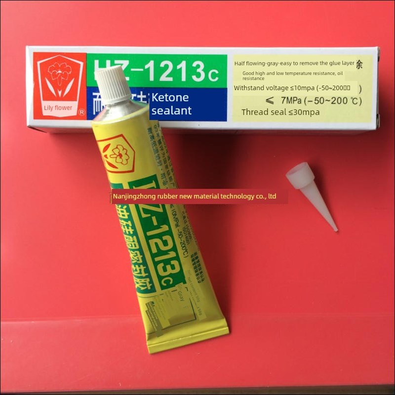无锡百合耐油硅橡胶密封胶Hzu-1213C修复螺纹机械90g耐压硅橡胶